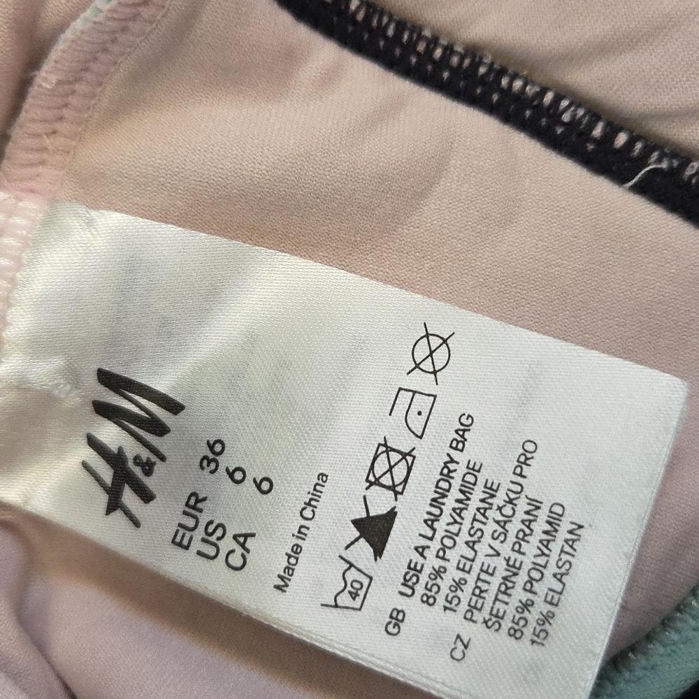 80s Style Swimsuit / Aerobics Suit Size 6 - Picture 3 of 5